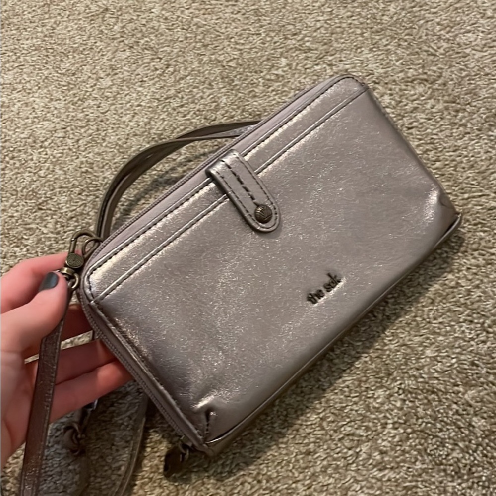 Wallet purse, silver, the Sak brand